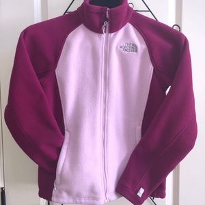 The North Face women’s fleece zip up jacket-Size S